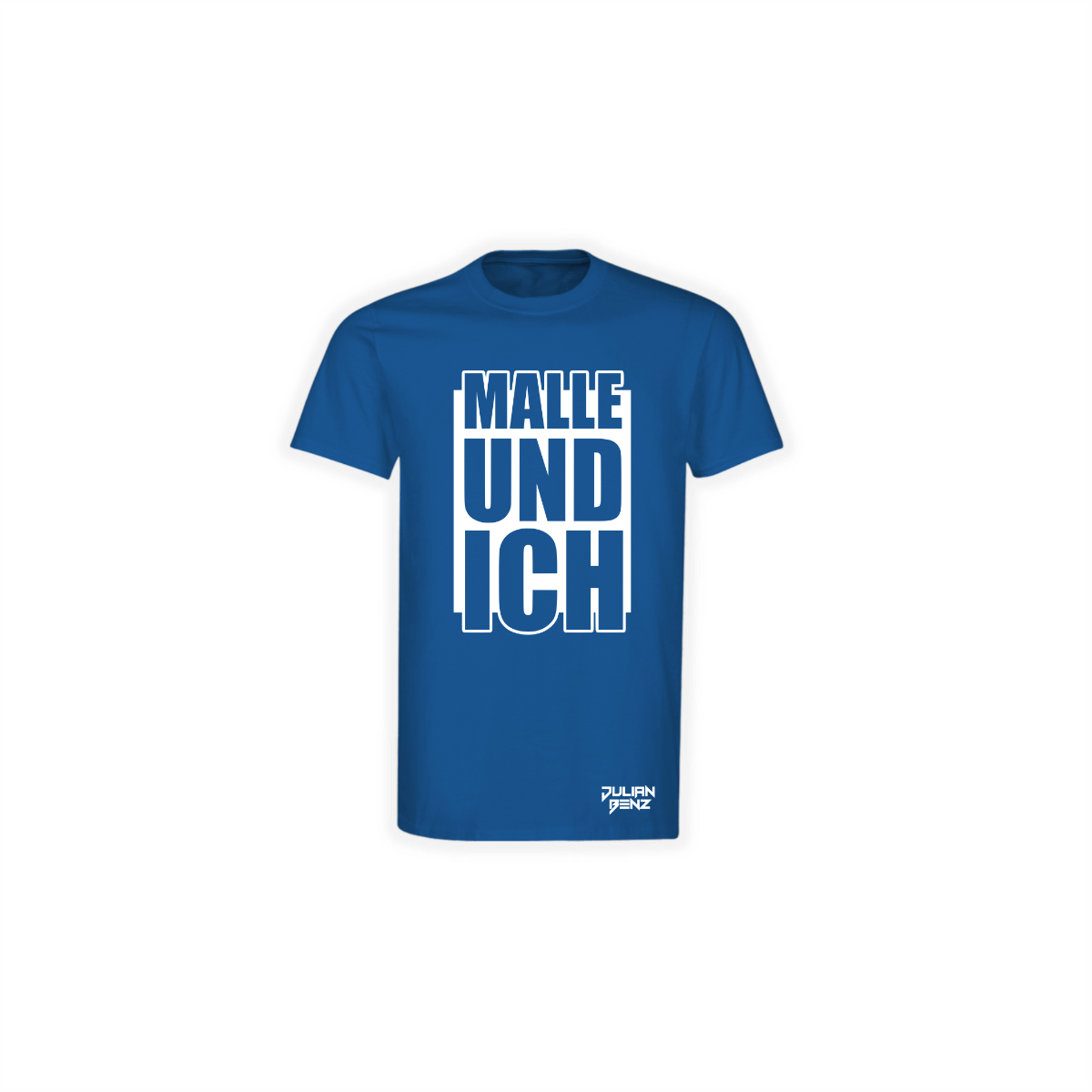 T-Shirt "MALLE UND ICH" blau