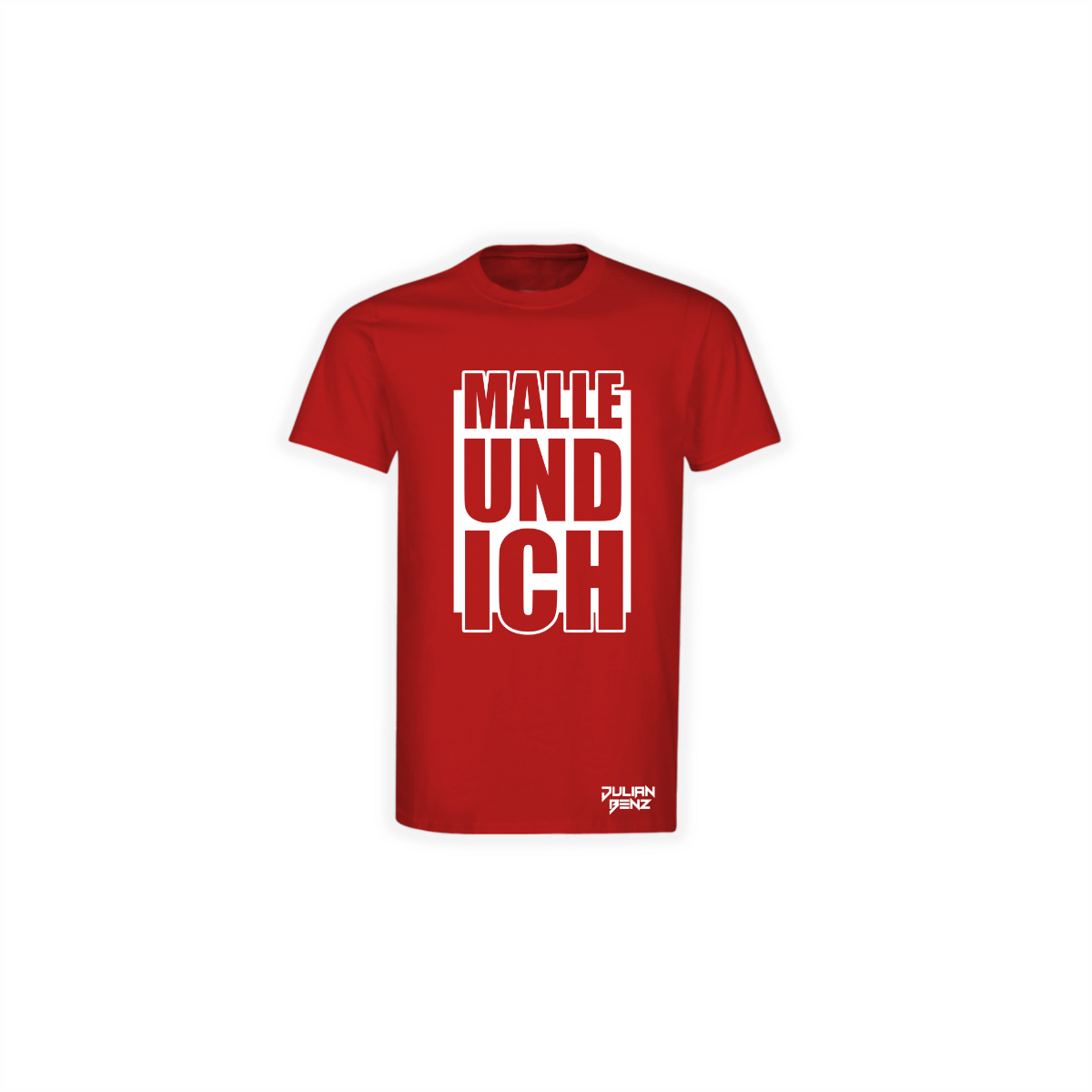 T-Shirt "MALLE UND ICH" rot