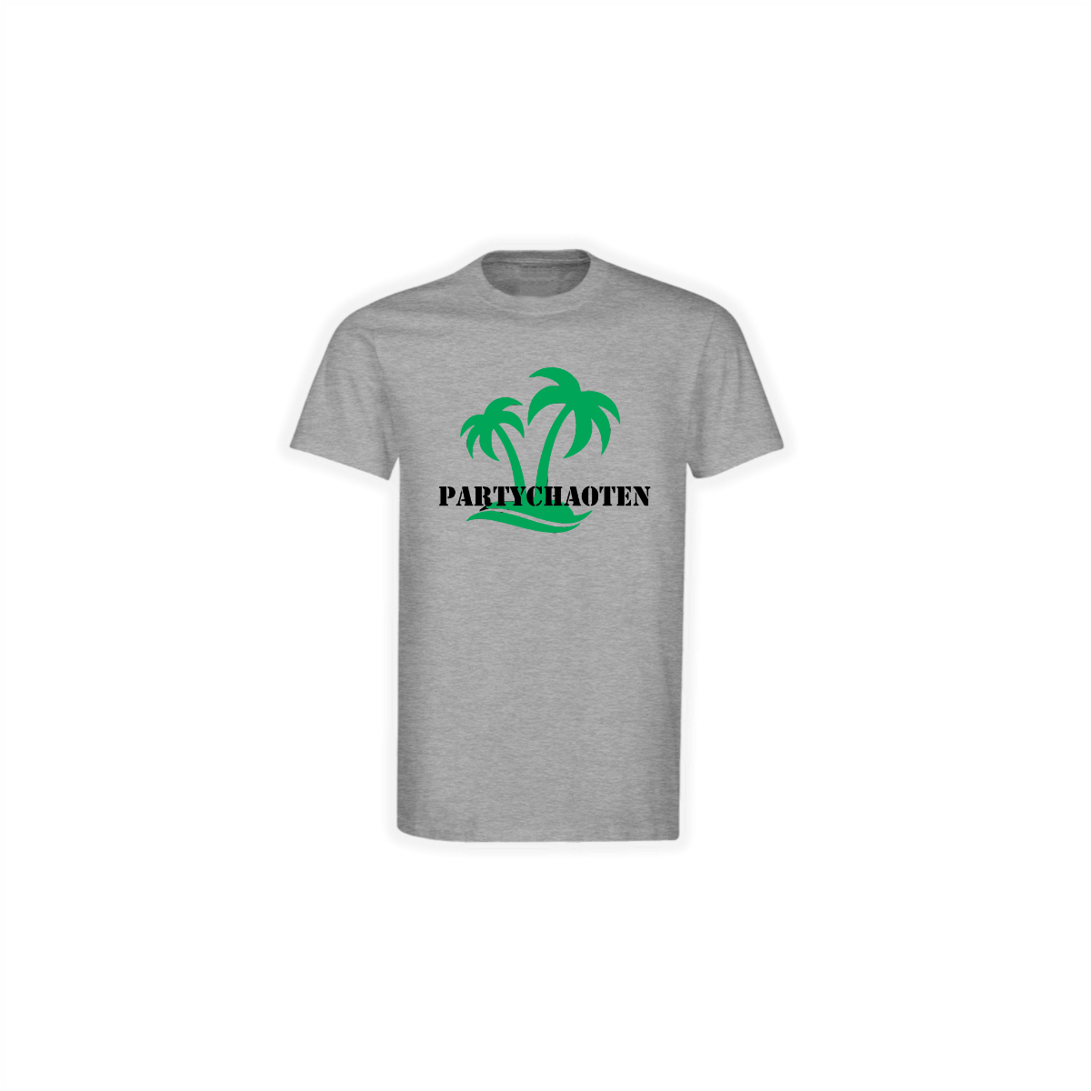 T-Shirt "PARTYCHAOTEN Logo" grau