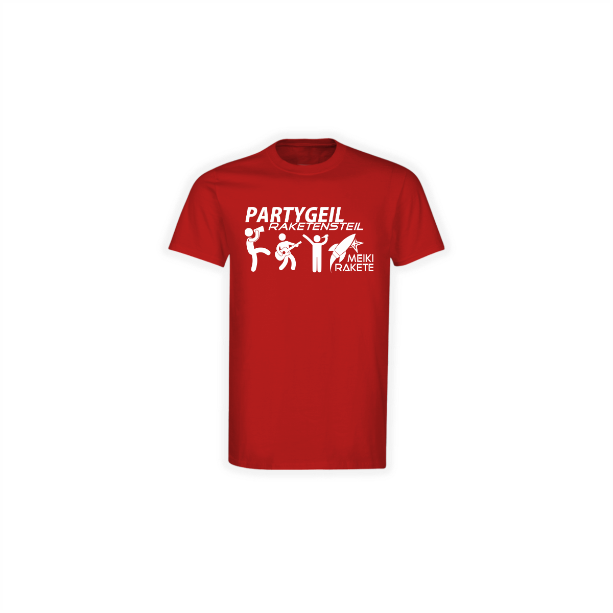 T-Shirt "PARTYGEIL" rot