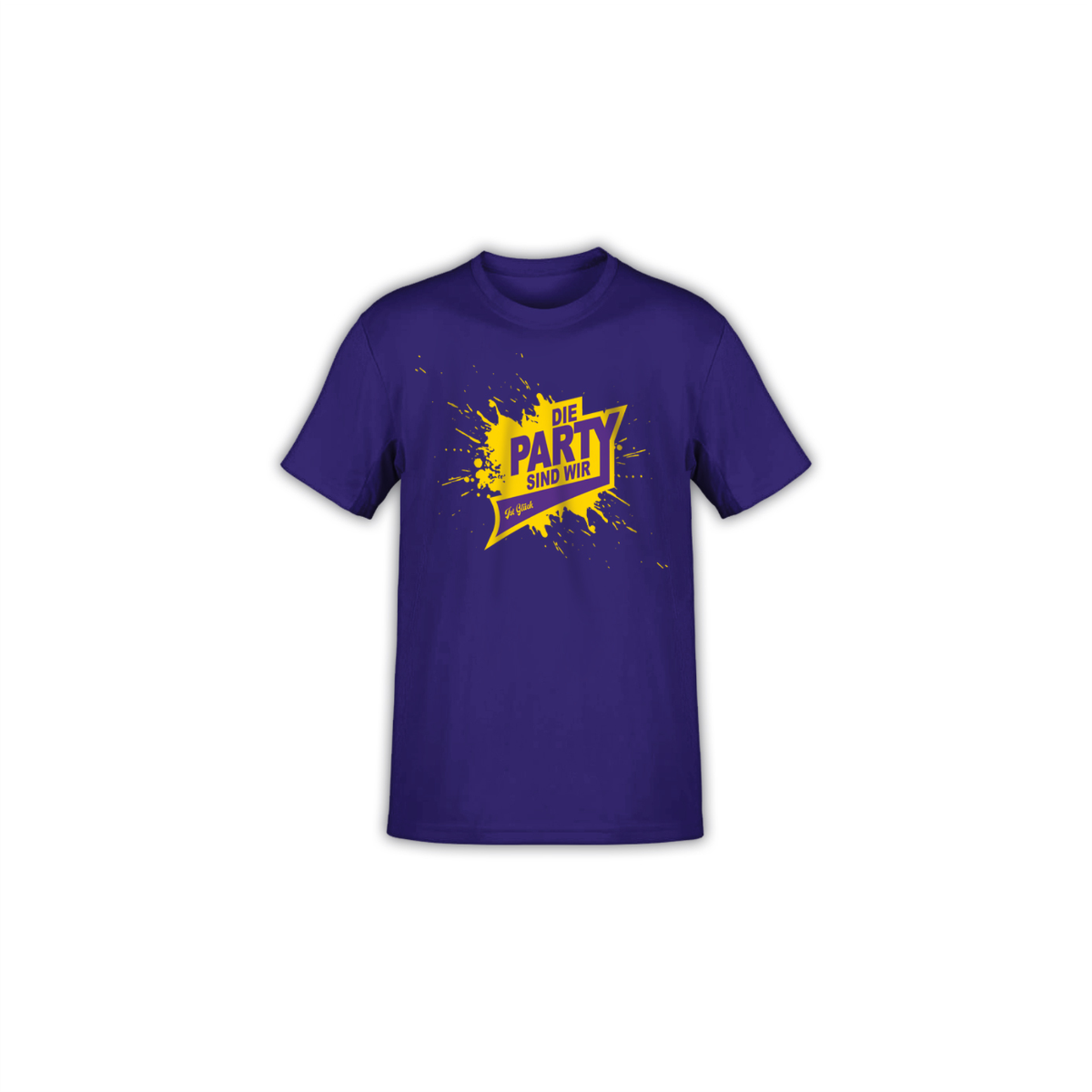 T-Shirt "DIE PARTY SIND WIR" lila