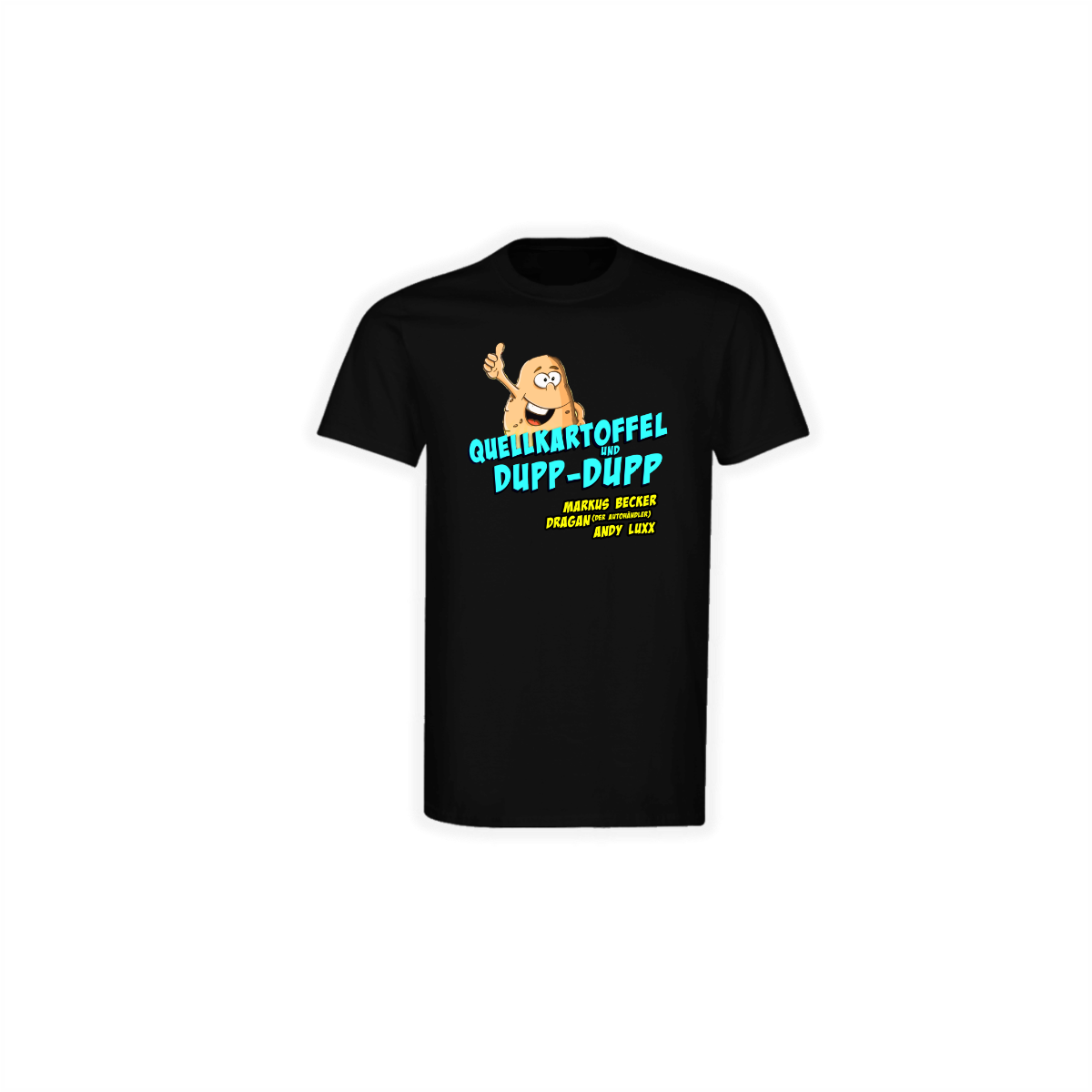 T-Shirt "QUELLKARTOFFEL" schwarz