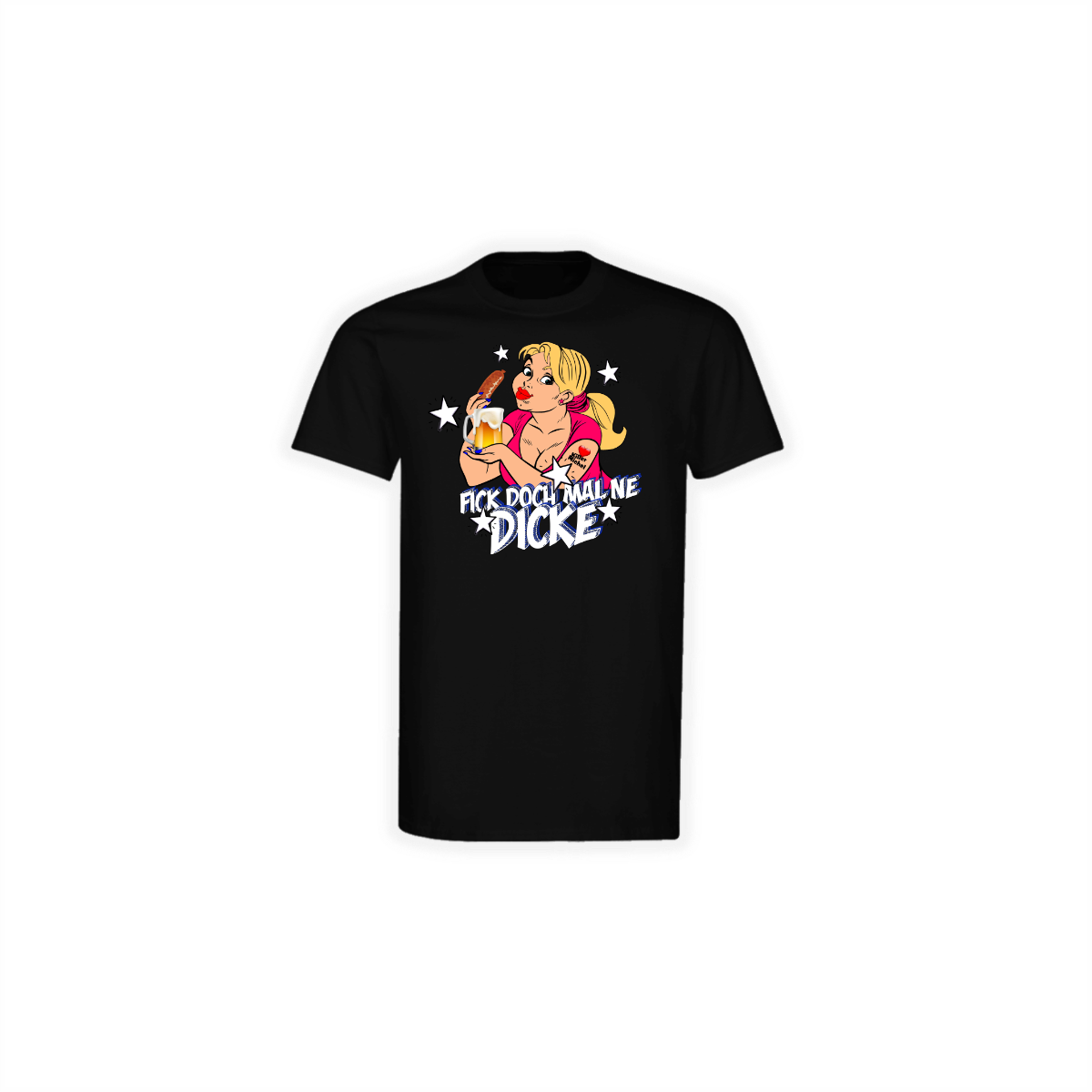 T-Shirt "RESPEKT IN DEINER CLIQUE" schwarz