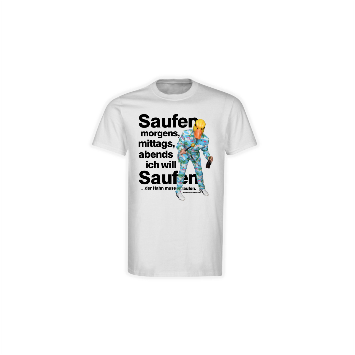 T-Shirt "SAUFEN" weiß