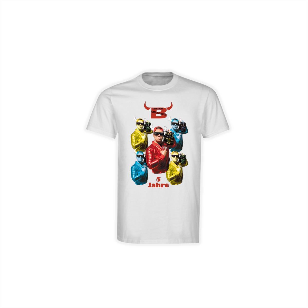 T-Shirt "SEKTION DÄPPINGZONE" weiß