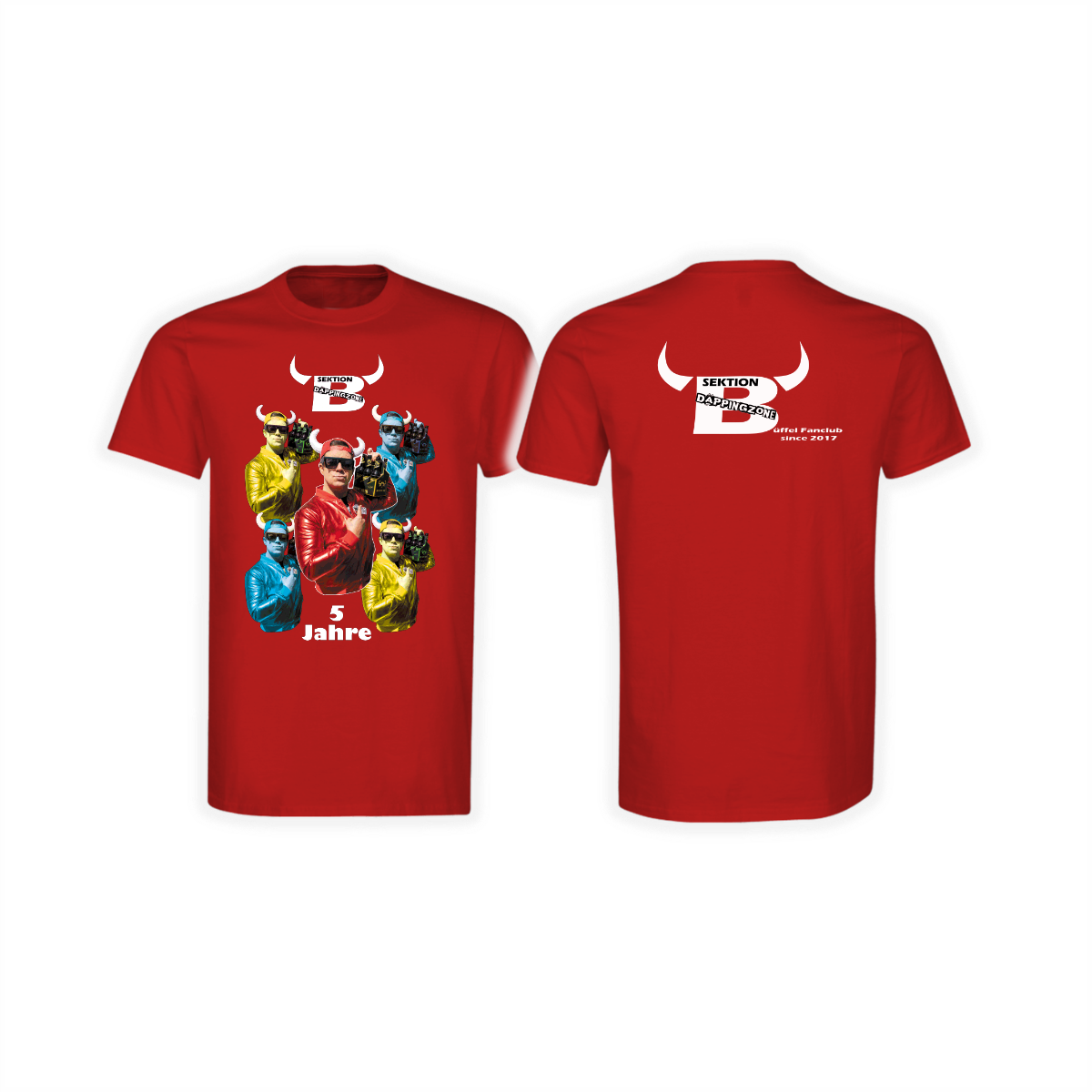 T-Shirt "SEKTION DÄPPINGZONE" rot
