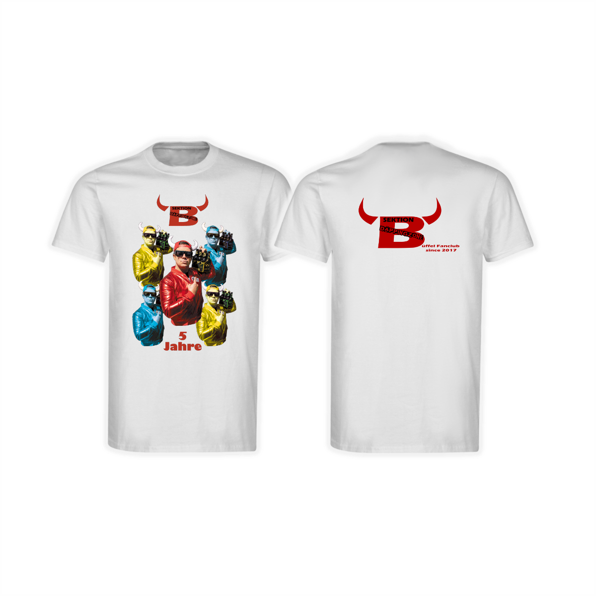 T-Shirt "SEKTION DÄPPINGZONE" weiß