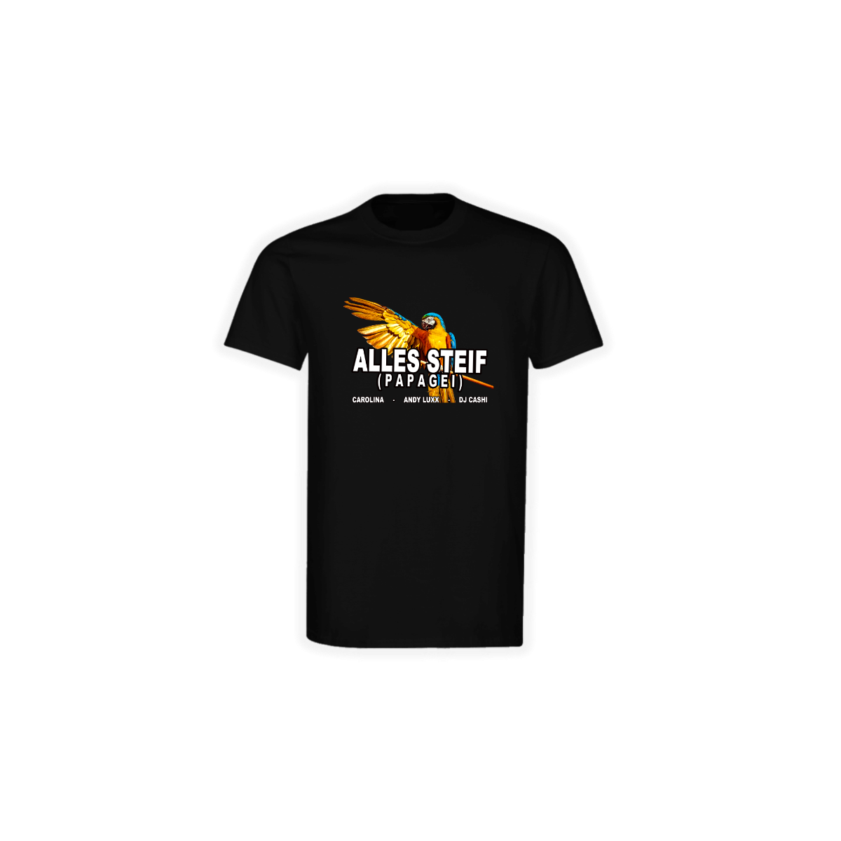 T-Shirt "ALLES STEIF" schwarz