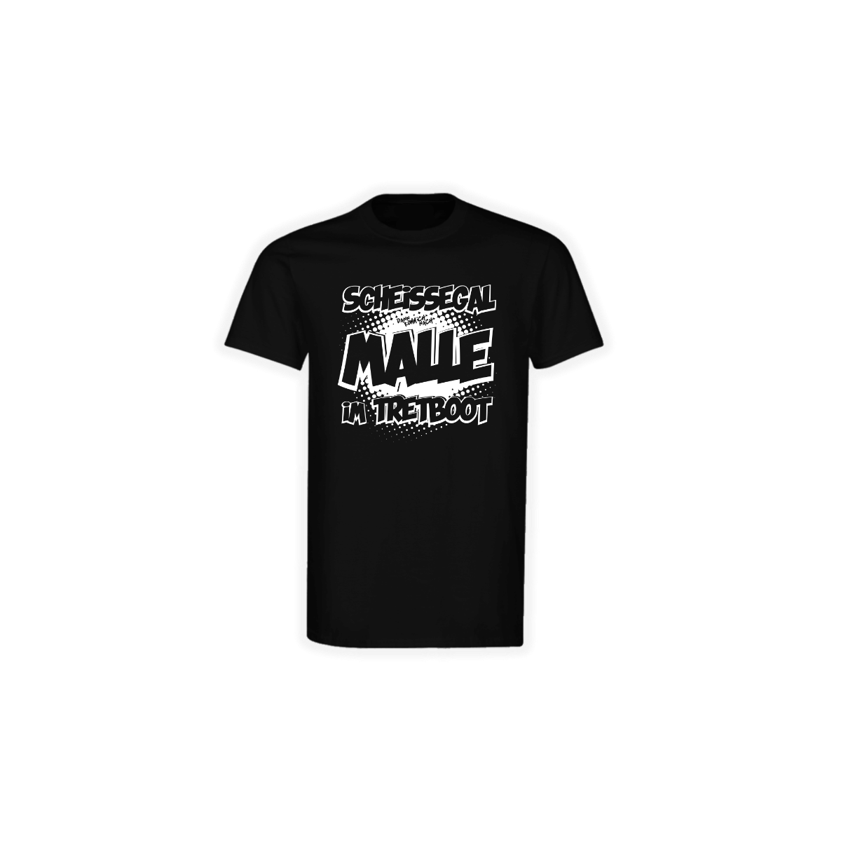 T-Shirt "TRETBOOT" schwarz