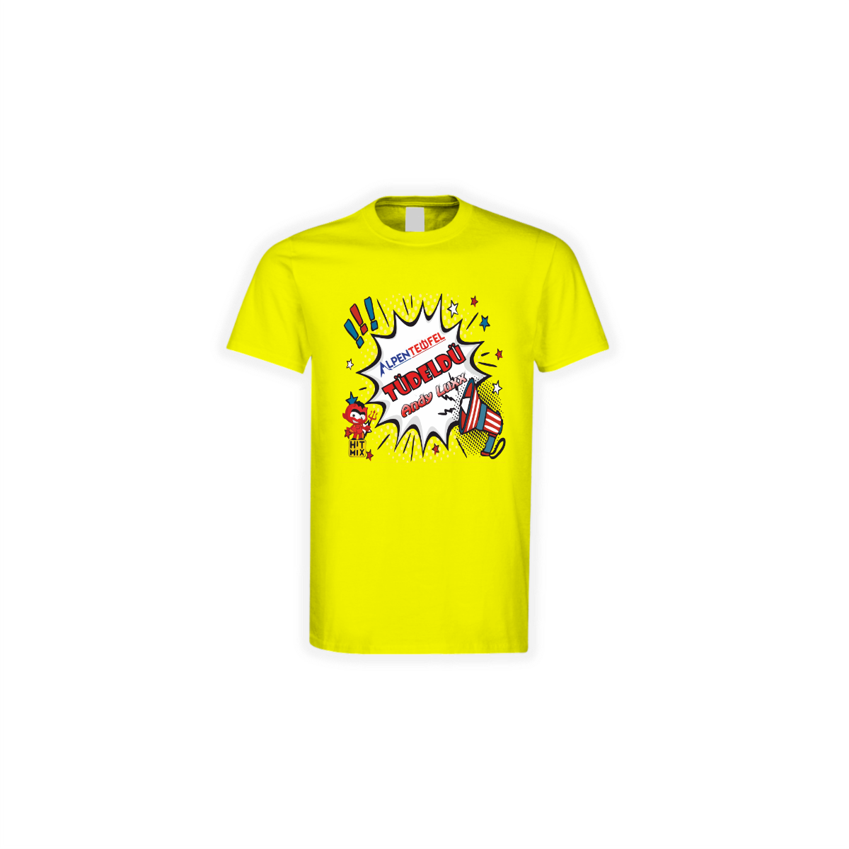 T-Shirt "TÜDELDÜ" gelb