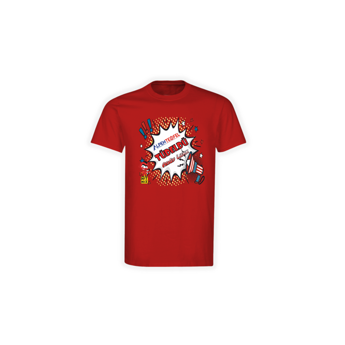 T-Shirt "TÜDELDÜ" rot