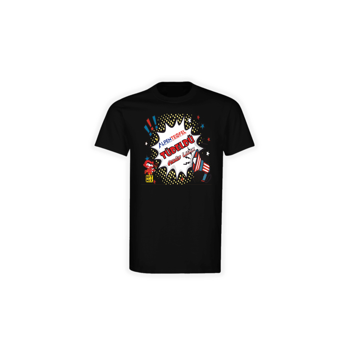 T-Shirt "TÜDELDÜ" schwarz