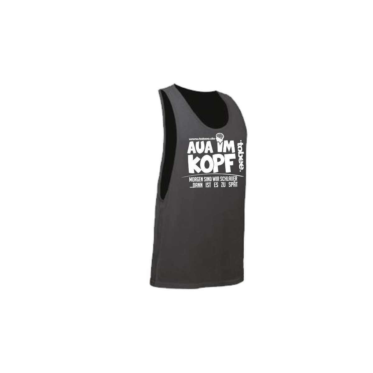 Tanktop "AUA IM KOPF" neonschwarz