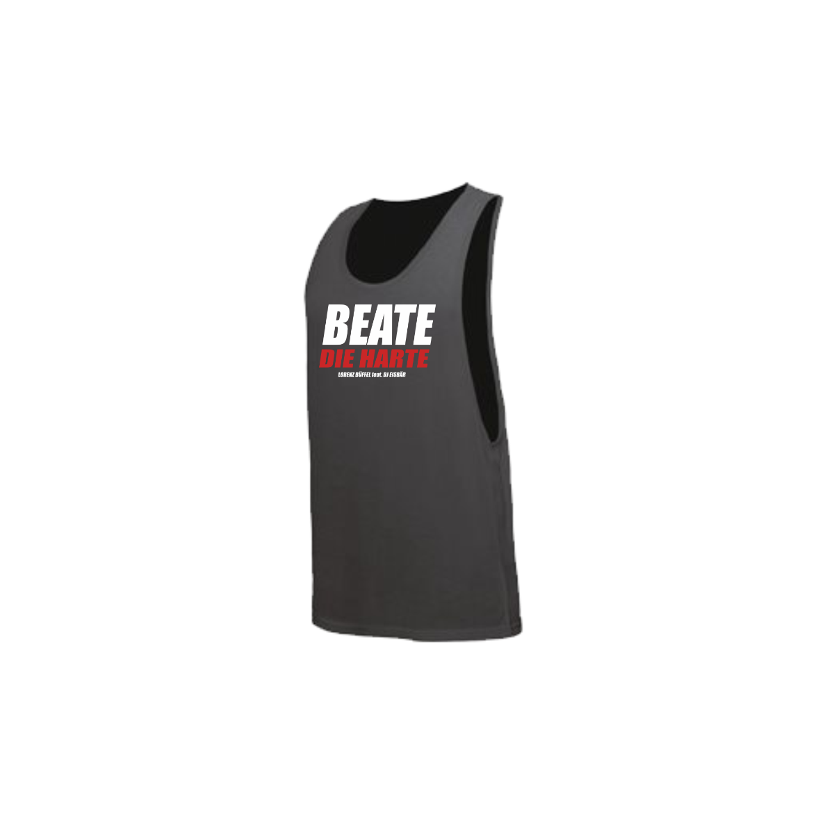 Tank-Top „BEATE DIE HARTE” neonschwarz