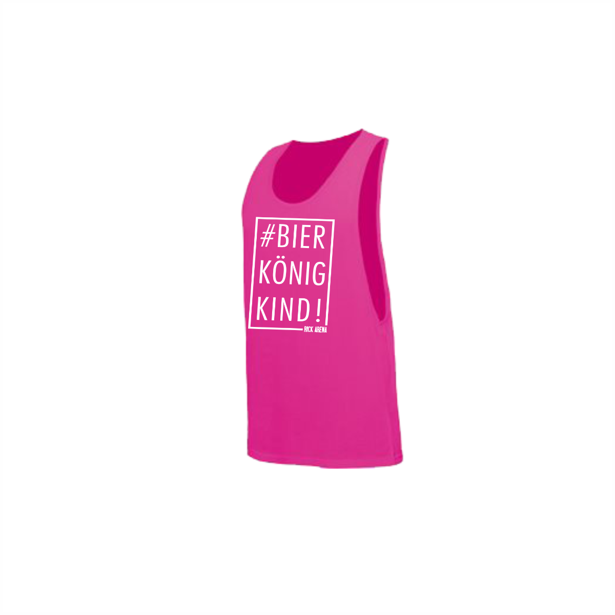 Tanktop "#BIERKÖNIGKIND!" neonpink