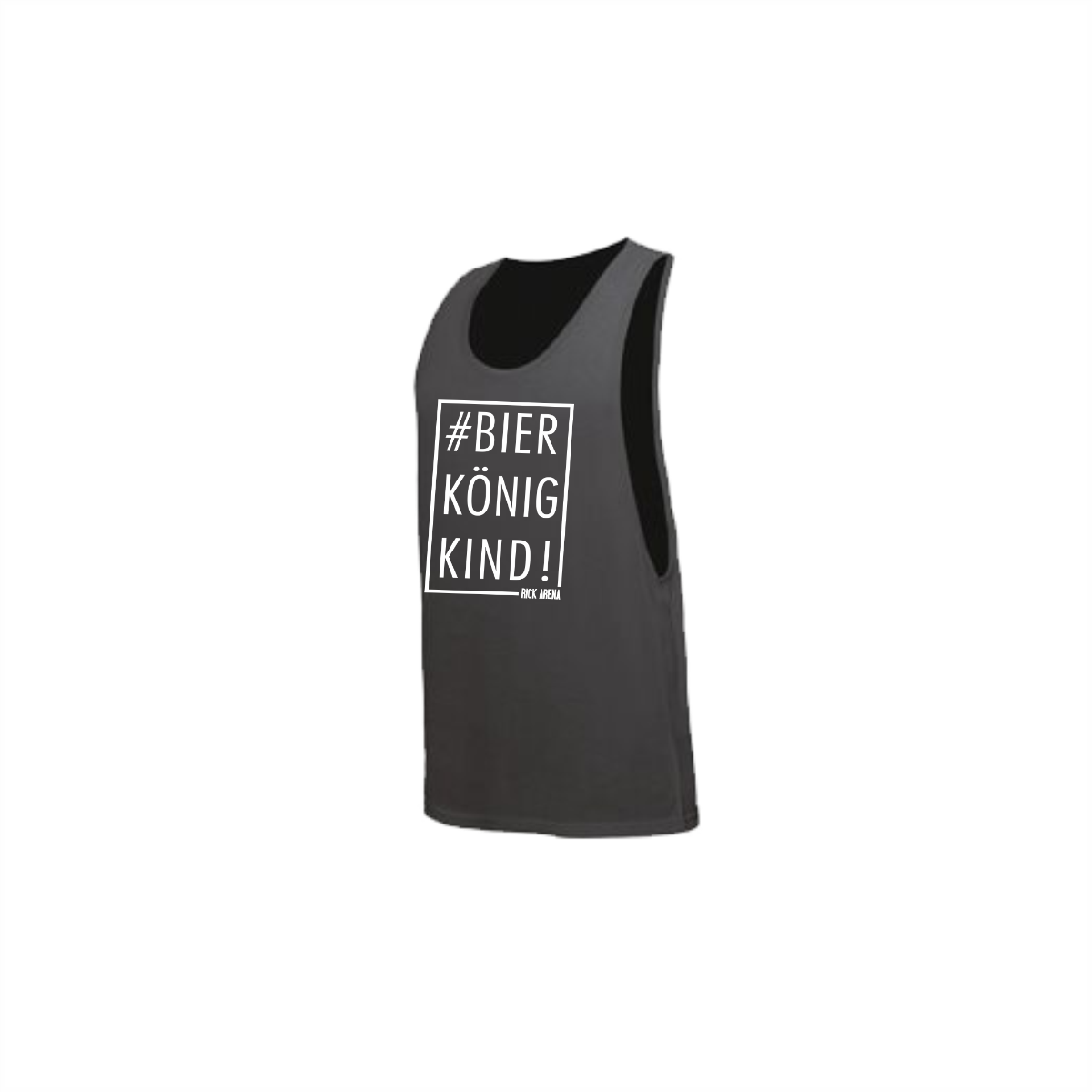 Tanktop "#BIERKÖNIGKIND!" neonschwarz