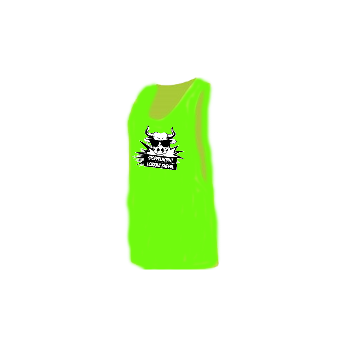 Tanktop "DOPPELHORN" neongrün
