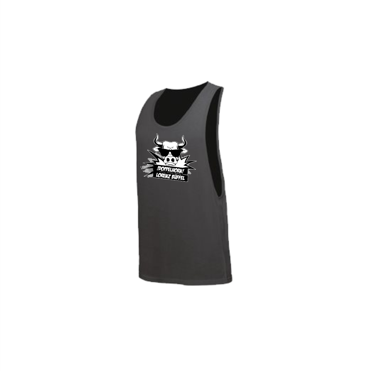 Tanktop "DOPPELHORN" neonschwarz