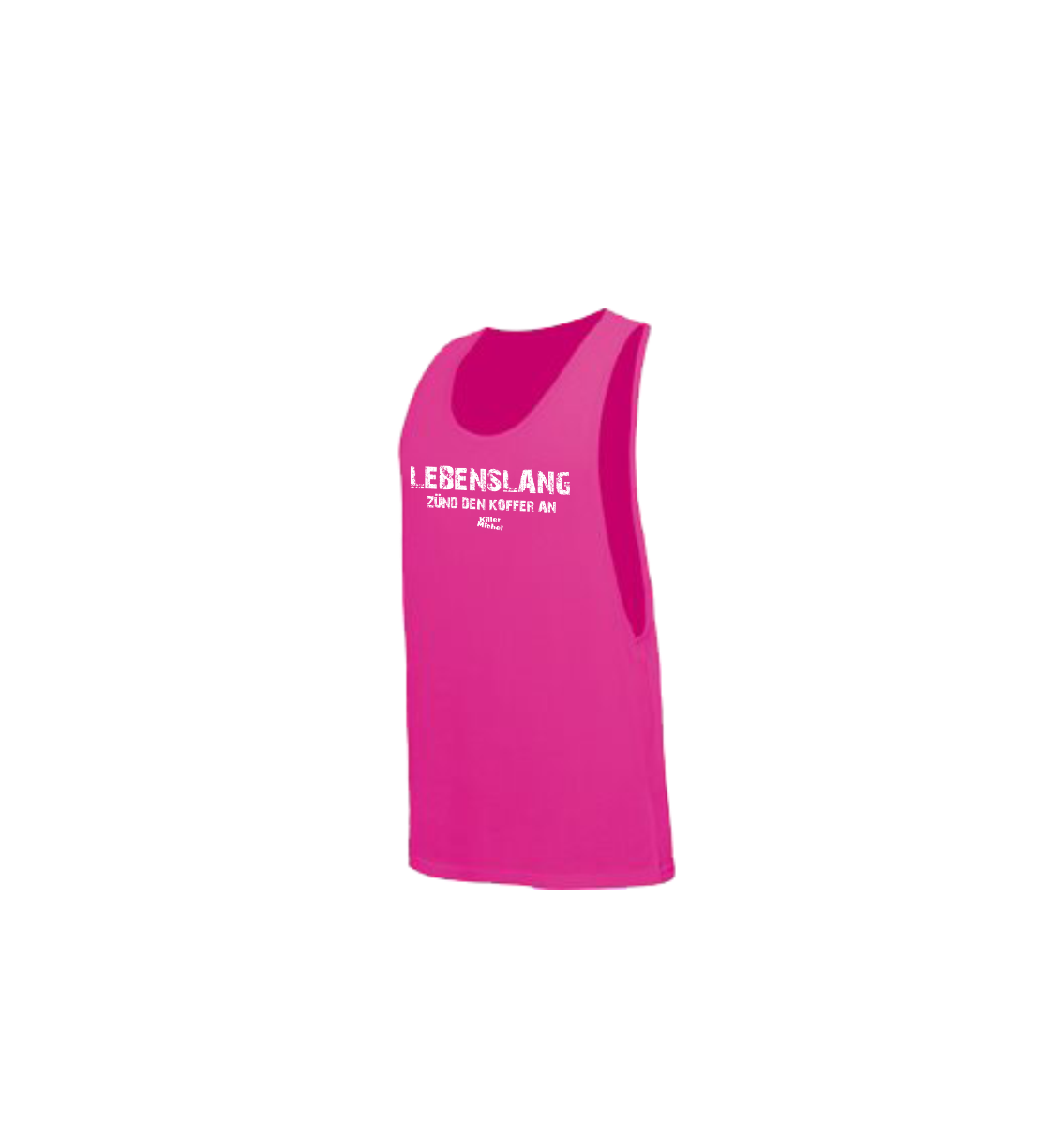 Tank-Top „LEBENSLANG" neonpink
