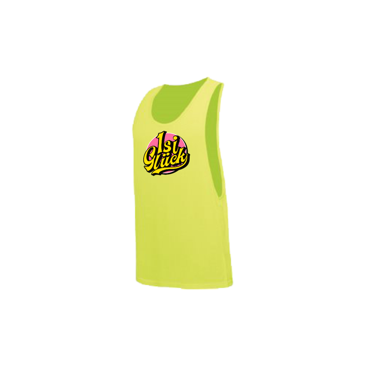 Tanktop "ISI GLÜCK Logo" neongelb