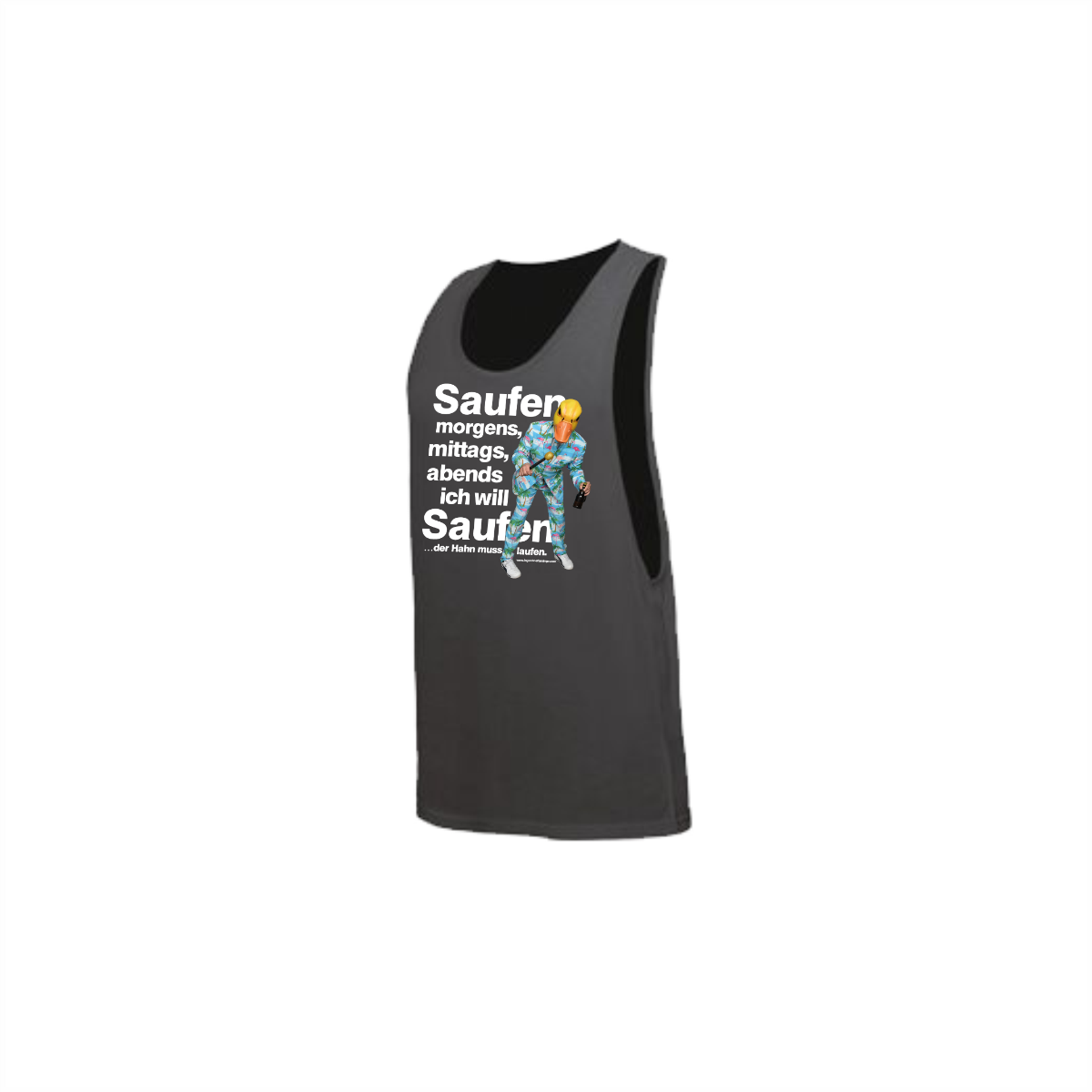 Tanktop "SAUFEN" neonschwarz