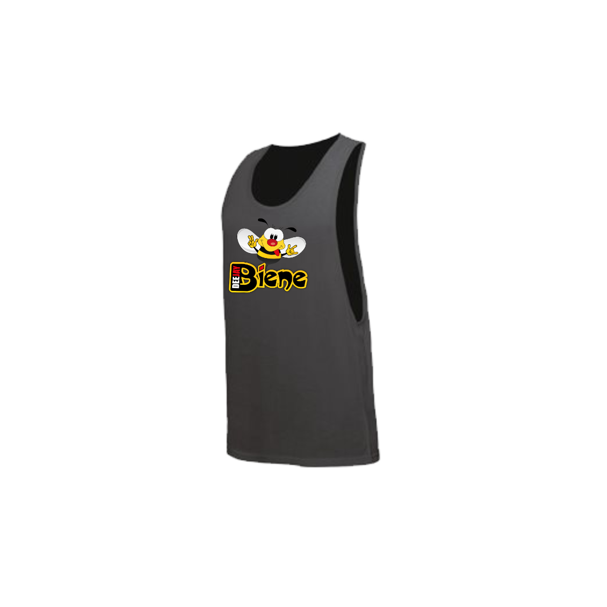 Tanktop "DEEJAY BIENE Logo" neonschwarz