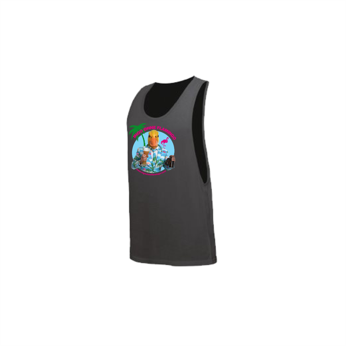 Tanktop "INGO OHNE FLAMINGO Logo" neonschwarz
