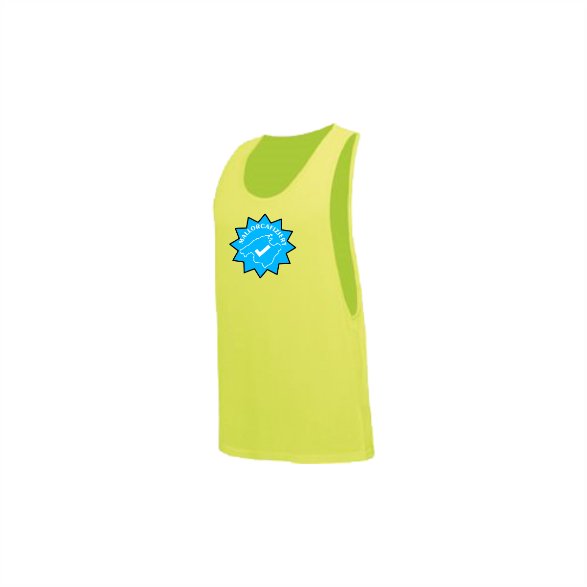 Tanktop "MALLORCAFIZIERT" neongelb
