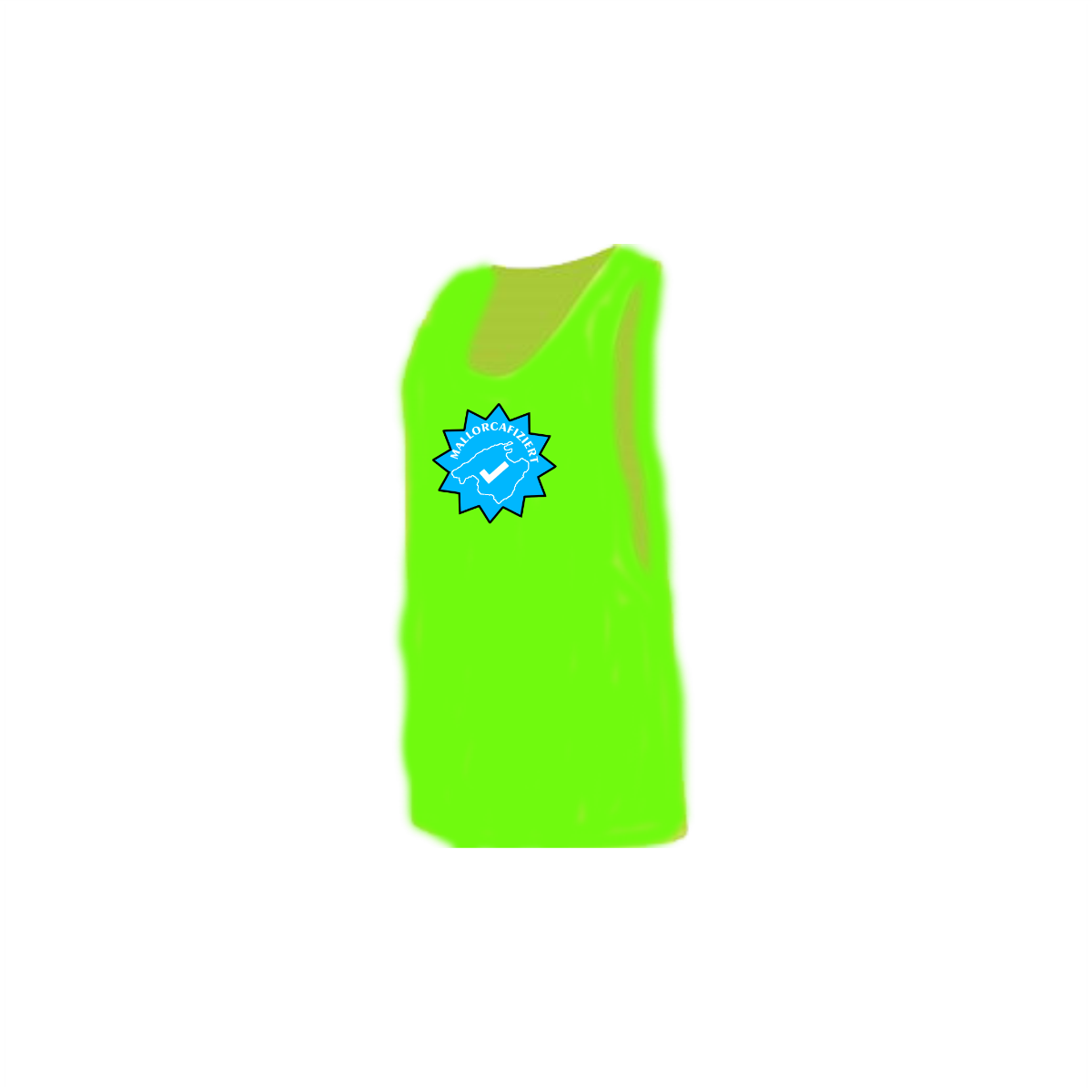 Tanktop "MALLORCAFIZIERT" neongrün