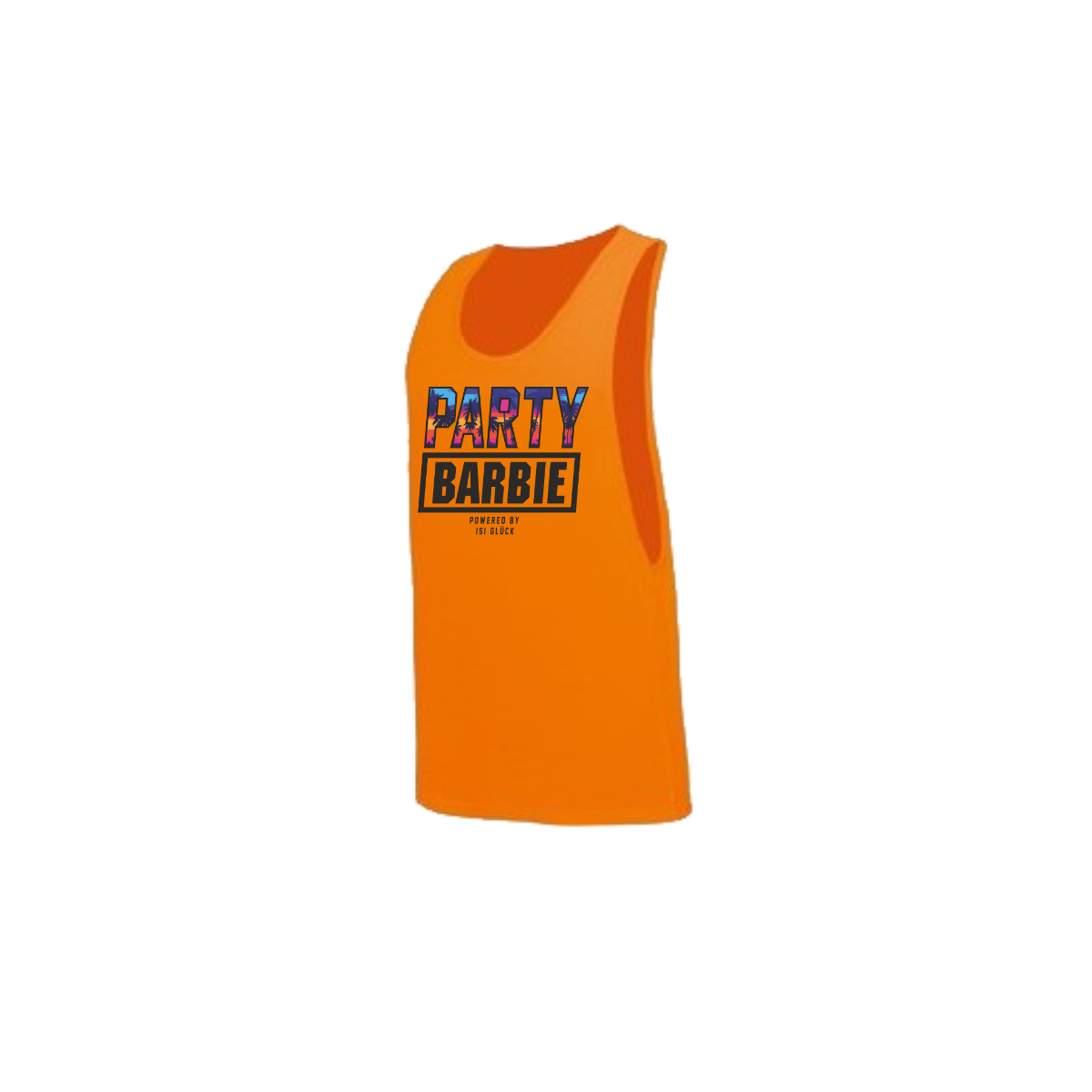 Tanktop "PARTYBARBIE" neonorange