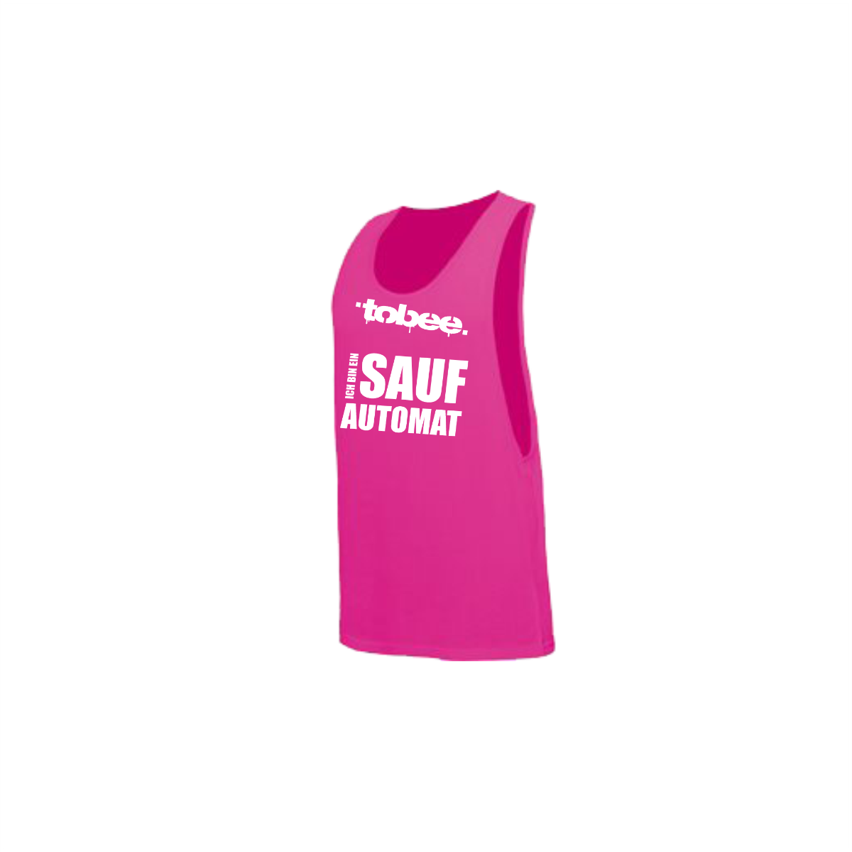 Tanktop "ICH BIN EIN SAUFAUTOMAT" neonpink
