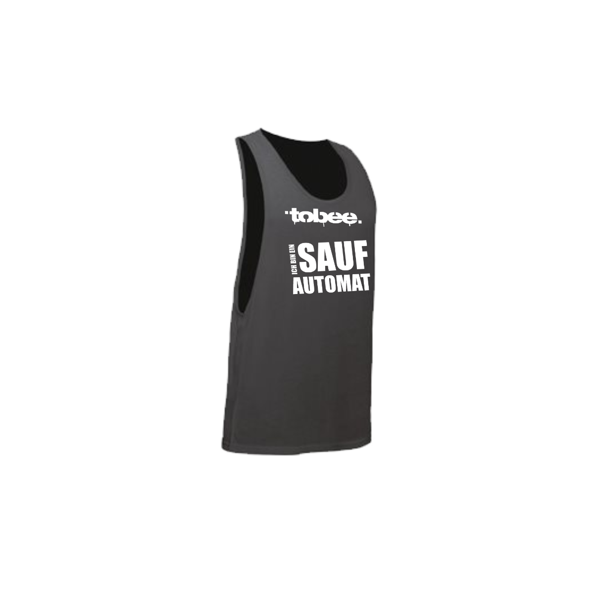 Tanktop "ICH BIN EIN SAUFAUTOMAT" neonschwarz