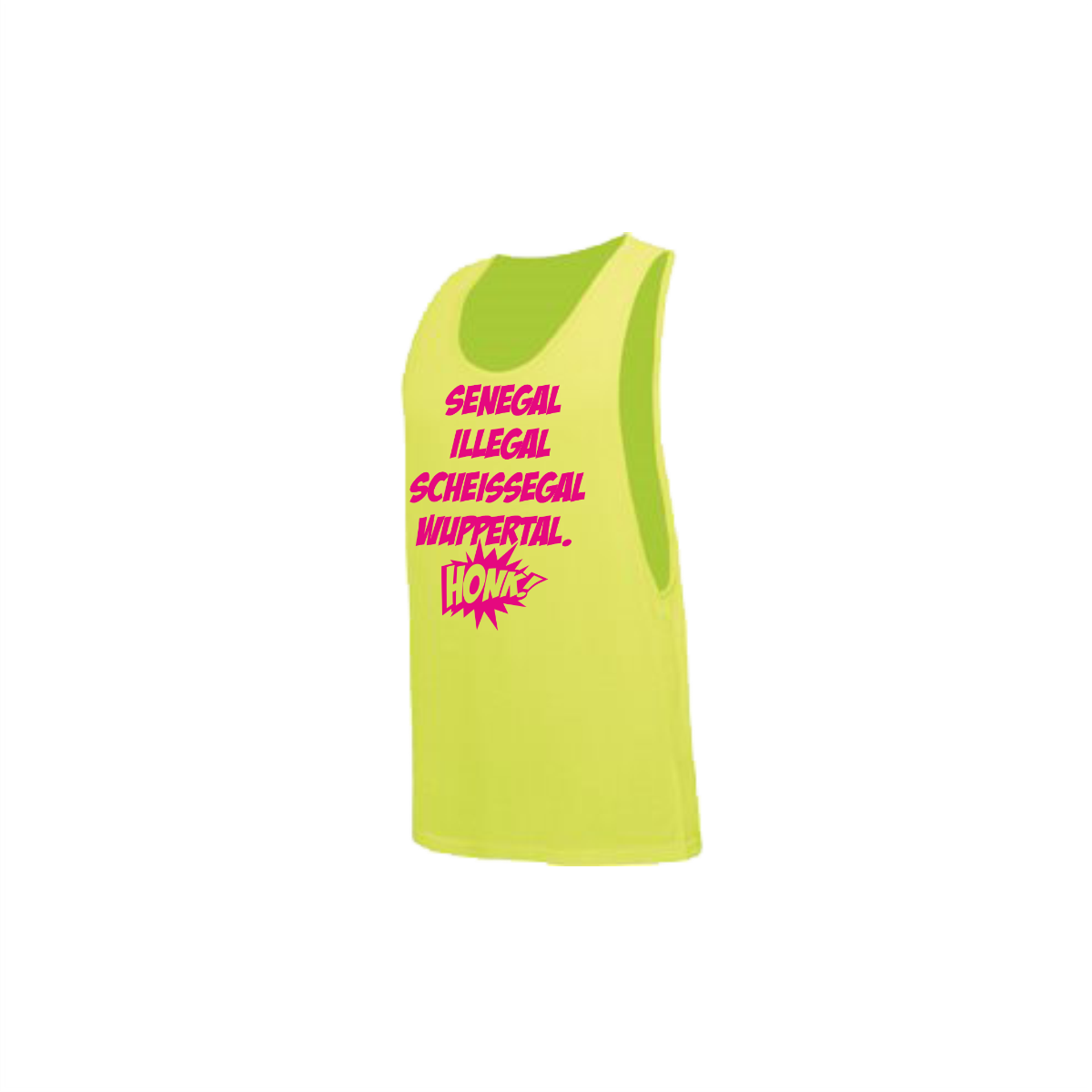 Tanktop "SENEGAL ILLEGAL" neongelb