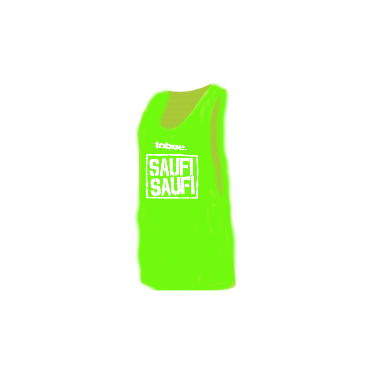 Tanktop "SAUFI SAUFI" neongrün