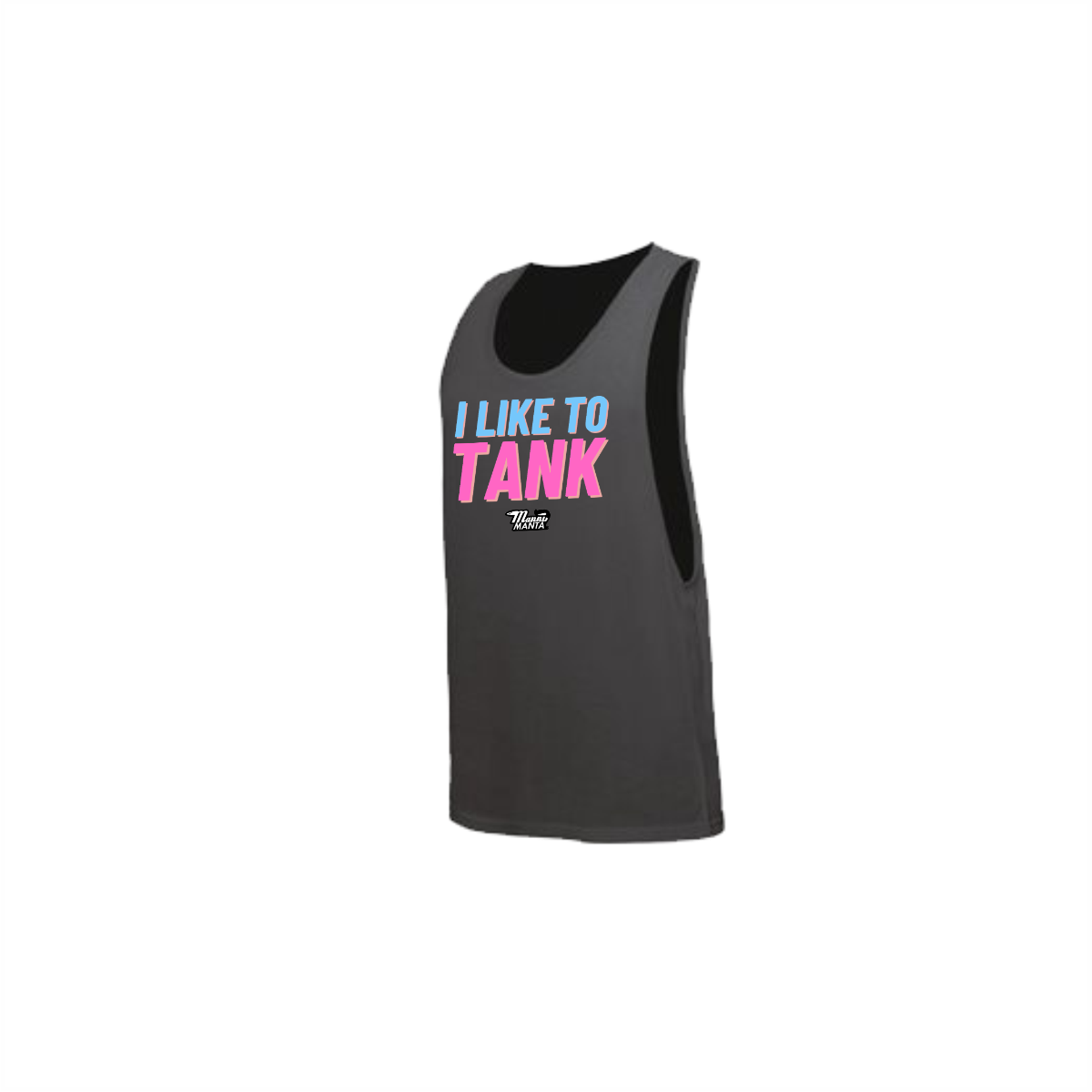 Tanktop "I LIKE TO TANK" neonschwarz